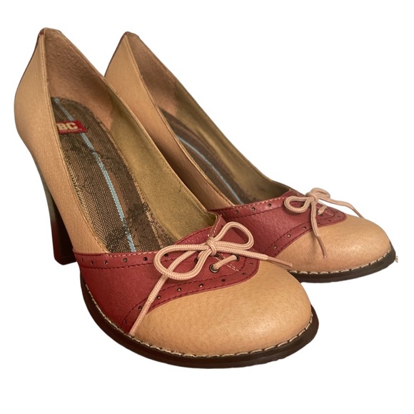 πΊπΊ BG Footwear tan/burgundy Shoes π»πΊ - Picture 2 of 7